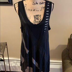 ADRIENNE VITTADINI Sleeveless Long Studded Top